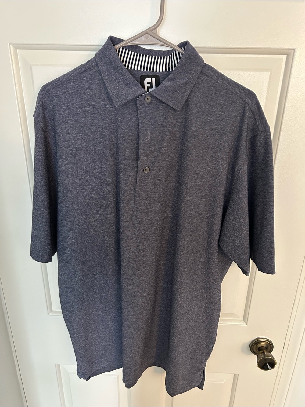FootJoy Men's Heather Navy/Charcoal Performance Polo